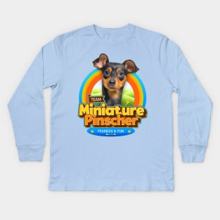 Miniature Pinscher Kids Long Sleeve T-Shirt